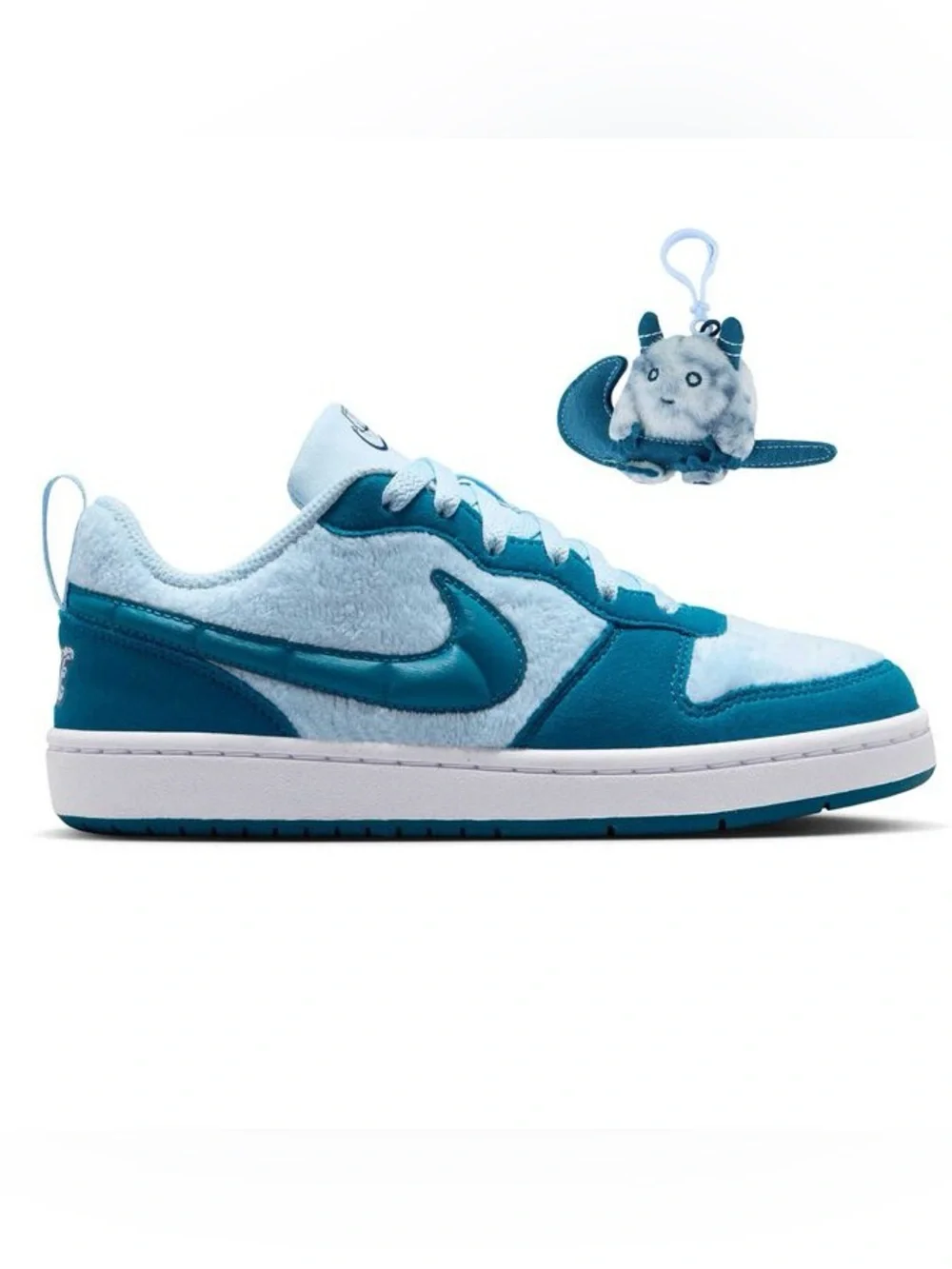 NWT Kids' Court Borough Recraft Low Top Sneaker in Blue/Green, Size 12C